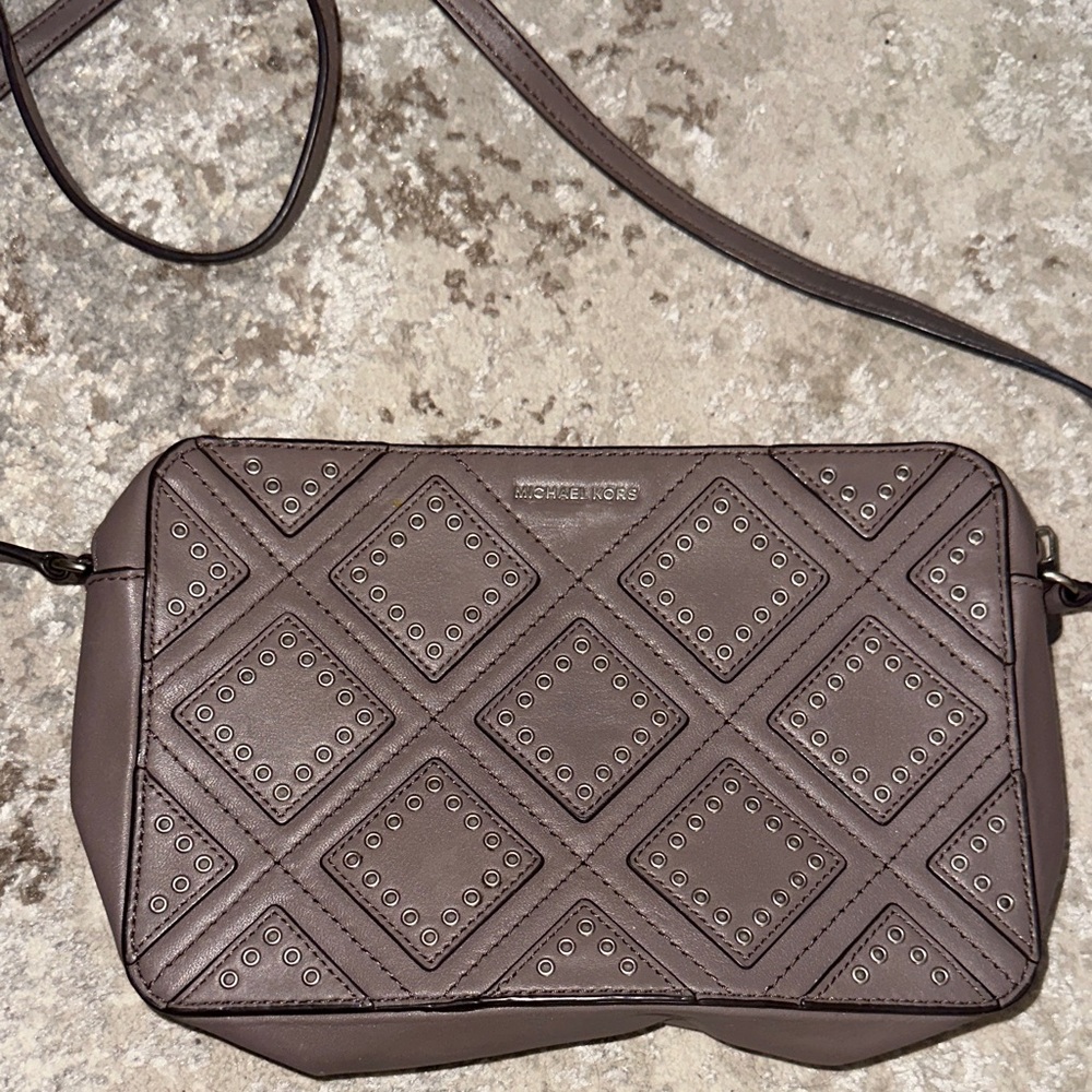 Michael Kors Taupe Crossbody Bag